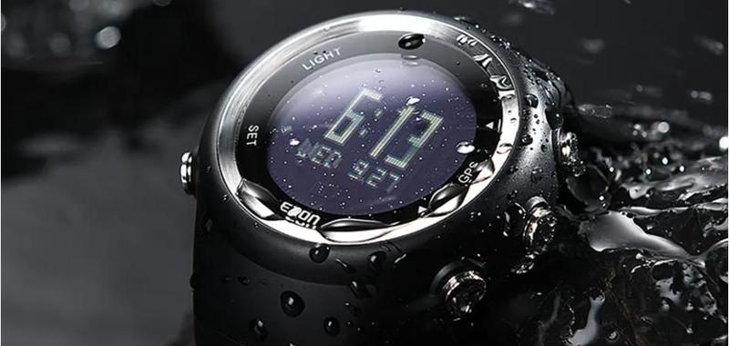 Ezon-t031 relógio de pulso esportivo digital masculino, gps